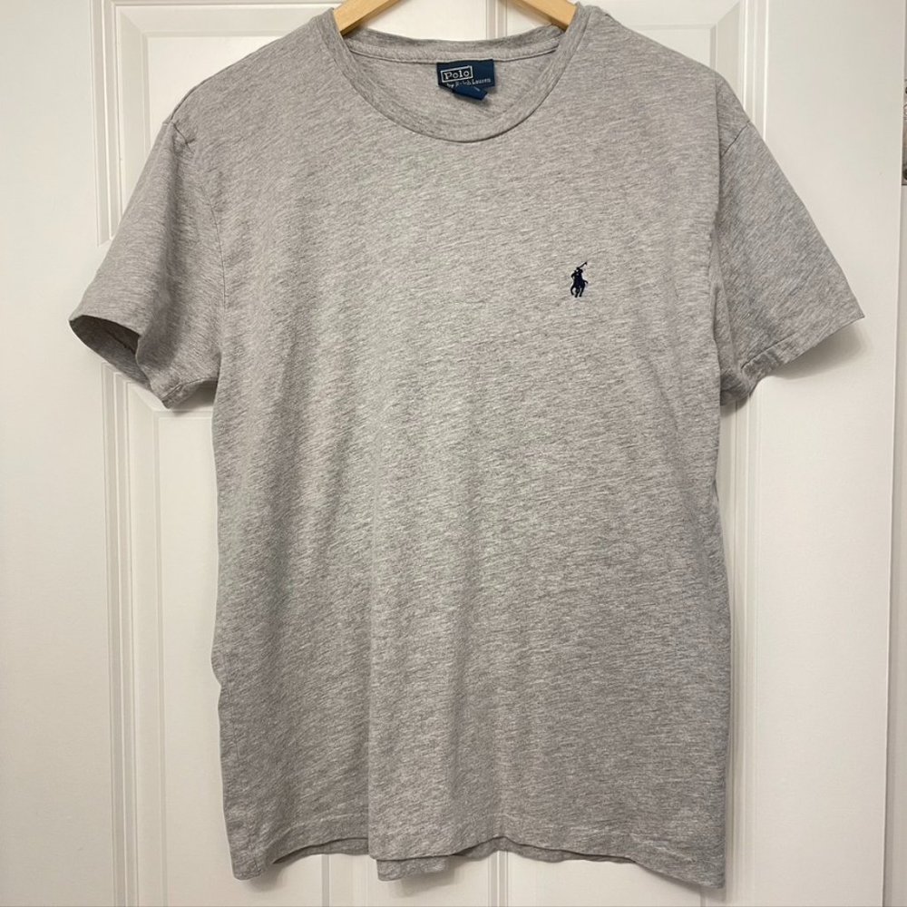 Polo Ralph Lauren - Men's Gray Short Sleeve Cotton T-Shirt - S